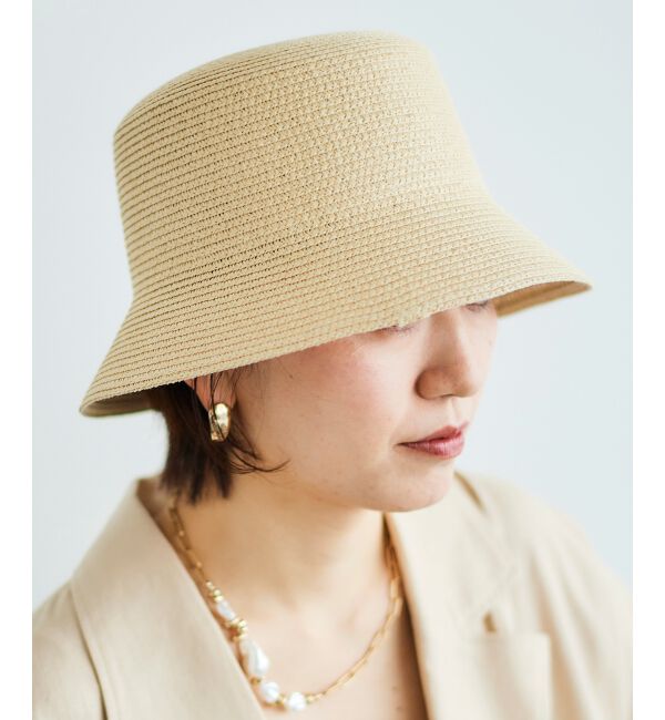 le.coeur blanc「《WEB限定アイテム》ペーパーバケットハット」|ハット|