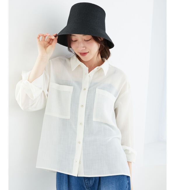 le.coeur blanc「《WEB限定アイテム》ペーパーバケットハット」|ハット|