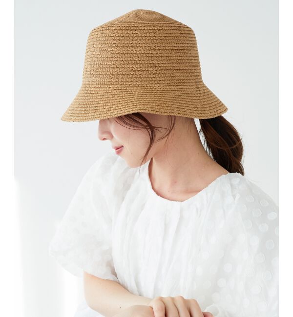 le.coeur blanc「《WEB限定アイテム》ペーパーバケットハット」|ハット|