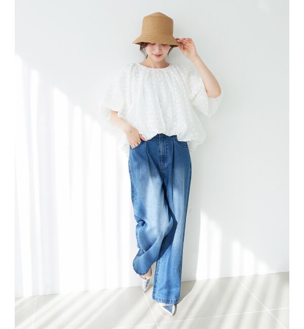 le.coeur blanc「《WEB限定アイテム》ペーパーバケットハット」|ハット|