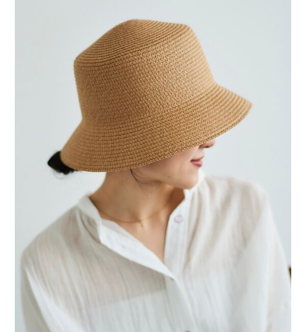le.coeur blanc「《WEB限定アイテム》ペーパーバケットハット」|ハット|