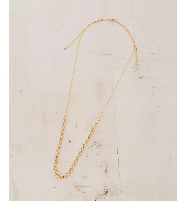 le.coeur blanc「ハーフチェーンスライドネックレス」|ネックレス|