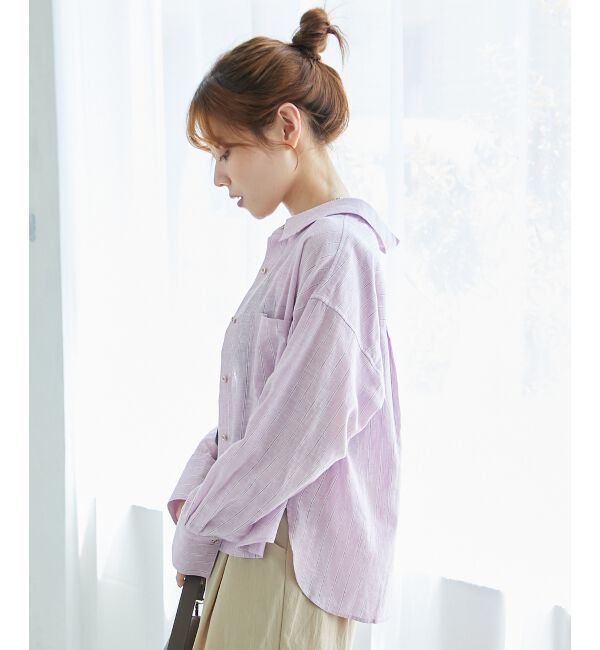  「コットン麻コンパクトシャツ」|シャツ・ブラウス|