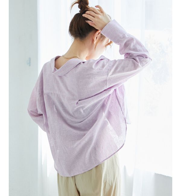  「コットン麻コンパクトシャツ」|シャツ・ブラウス|