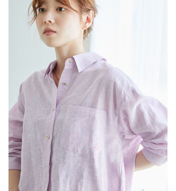  「コットン麻コンパクトシャツ」|シャツ・ブラウス|