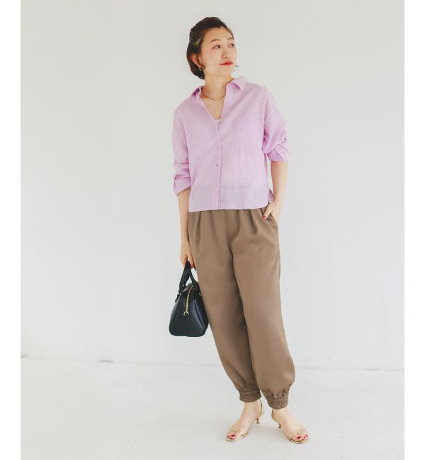 「コットン麻コンパクトシャツ」|シャツ・ブラウス|