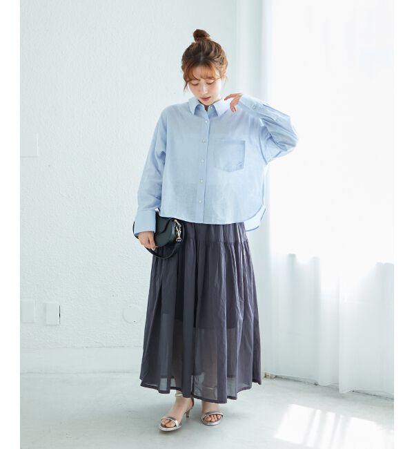  「コットン麻コンパクトシャツ」|シャツ・ブラウス|