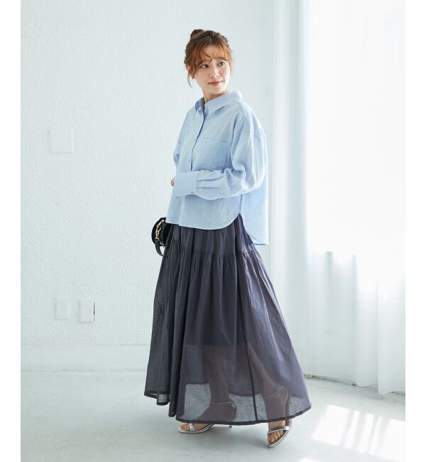  「コットン麻コンパクトシャツ」|シャツ・ブラウス|