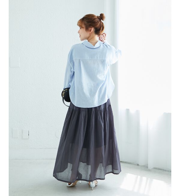  「コットン麻コンパクトシャツ」|シャツ・ブラウス|