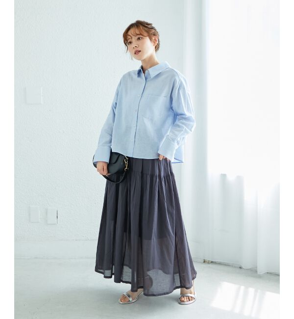  「コットン麻コンパクトシャツ」|シャツ・ブラウス|