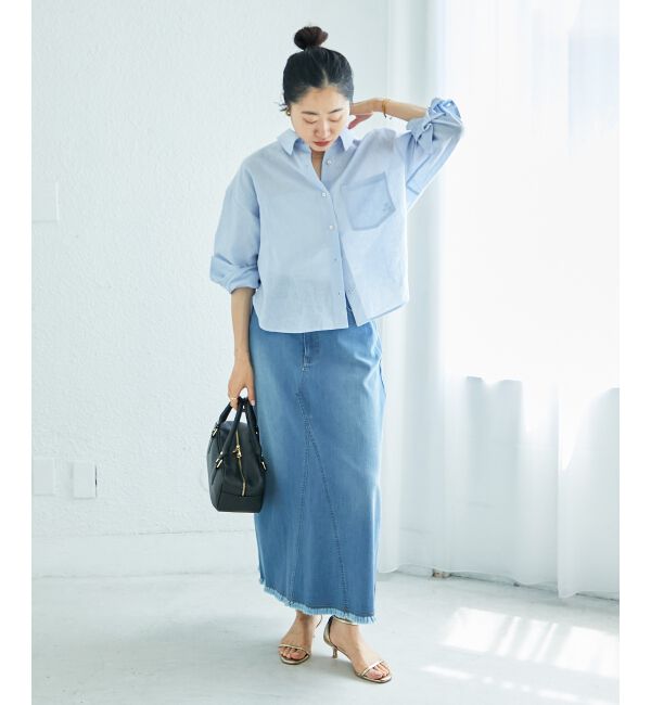  「コットン麻コンパクトシャツ」|シャツ・ブラウス|