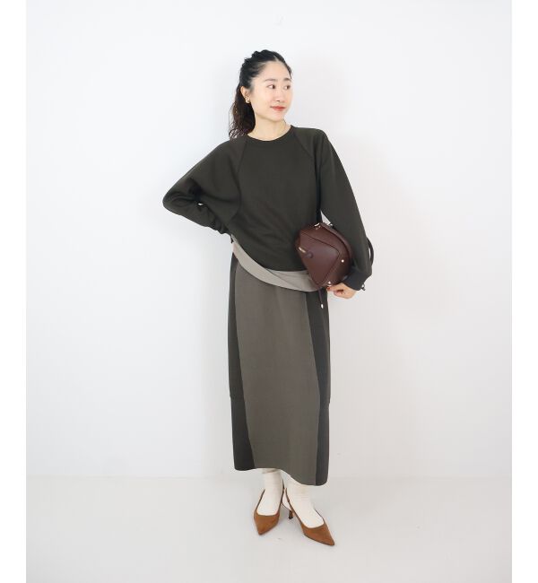  「ボンディングラグラン切替プルオーバー」|Tシャツ・カットソー|