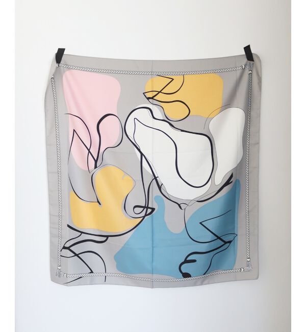  「ニュアンスプリントビッグスカーフ」|バンダナ・スカーフ|