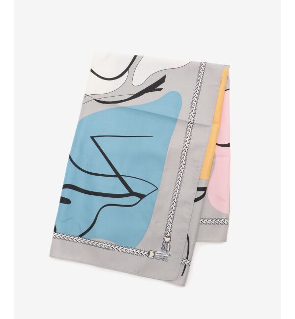  「ニュアンスプリントビッグスカーフ」|バンダナ・スカーフ|