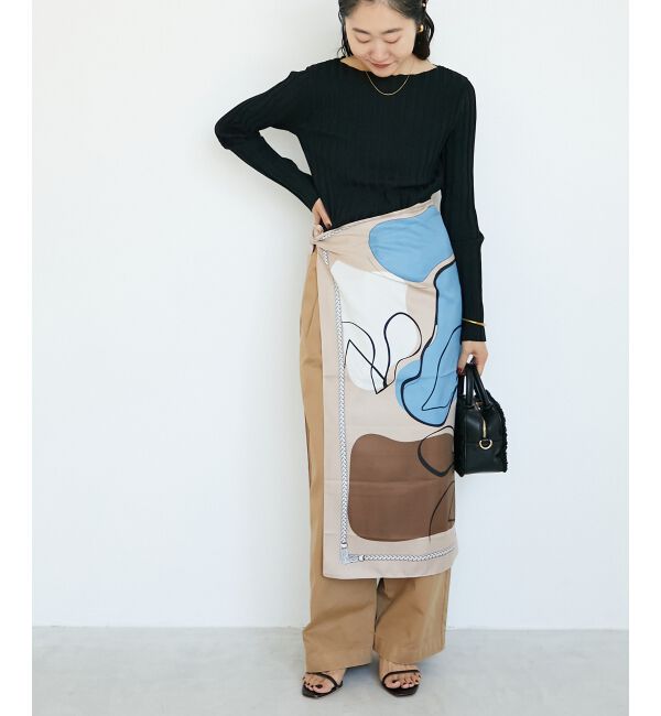  「ニュアンスプリントビッグスカーフ」|バンダナ・スカーフ|