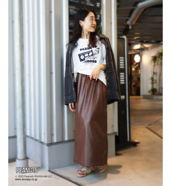  「【PEANUTS】フットボールTシャツ」|Tシャツ・カットソー|