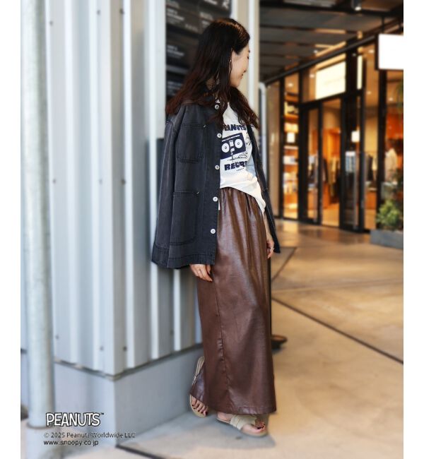  「【PEANUTS】フットボールTシャツ」|Tシャツ・カットソー|