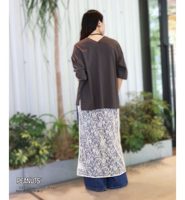  「【PEANUTS】フットボールTシャツ」|Tシャツ・カットソー|