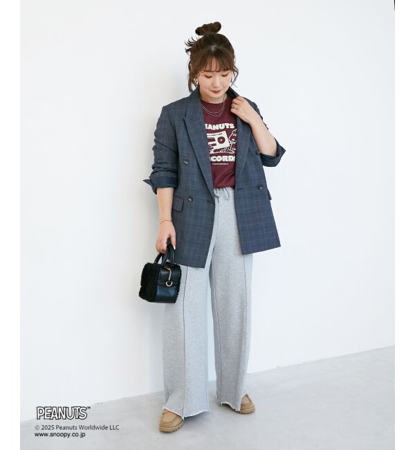  「【PEANUTS】フットボールTシャツ」|Tシャツ・カットソー|