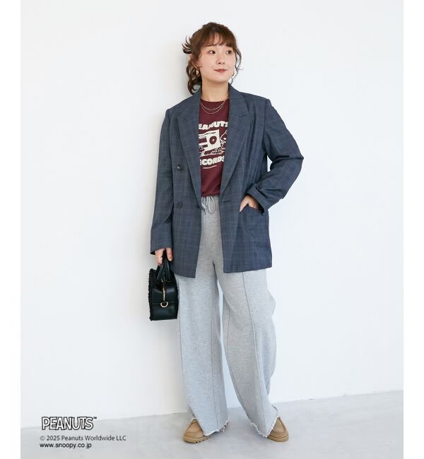  「【PEANUTS】フットボールTシャツ」|Tシャツ・カットソー|
