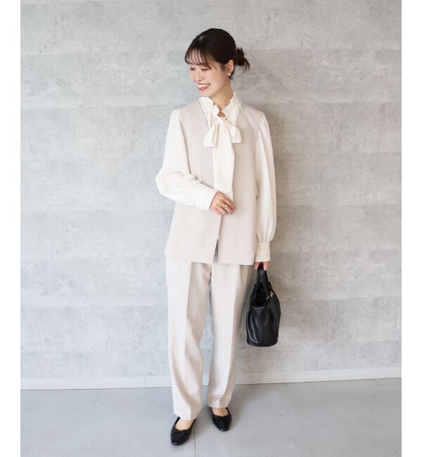  「ツインクロスタックテーパードパンツ」|その他|