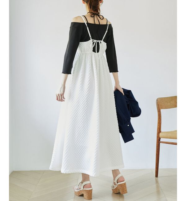 MAJESTICLEGON「バックオープンキャミワンピース」|ワンピース|