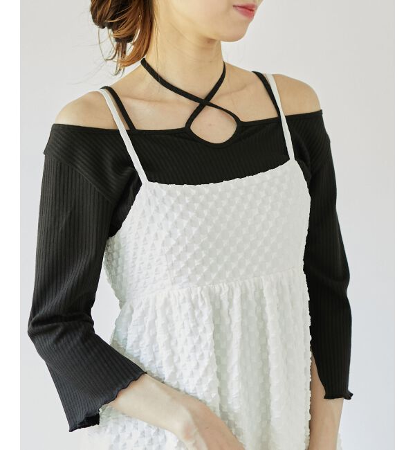 MAJESTICLEGON「バックオープンキャミワンピース」|ワンピース|