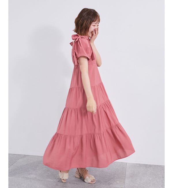 MAJESTICLEGON「2way肩リボンティアードワンピース」|ワンピース|