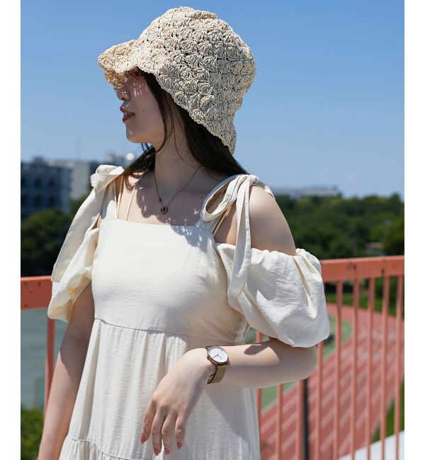 MAJESTICLEGON「2way肩リボンティアードワンピース」|ワンピース|