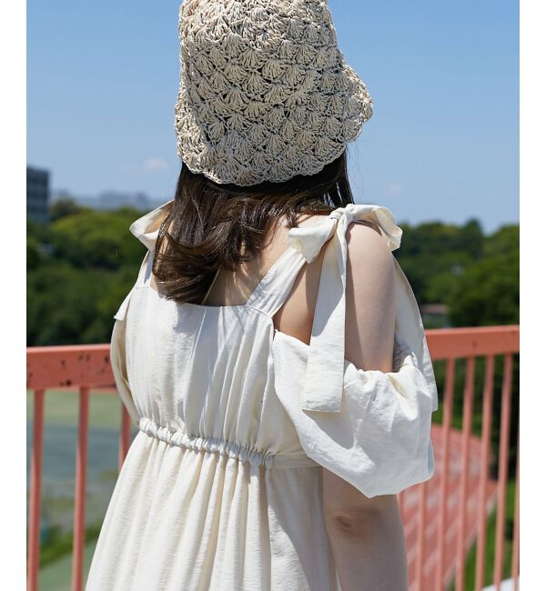 MAJESTICLEGON「2way肩リボンティアードワンピース」|ワンピース|