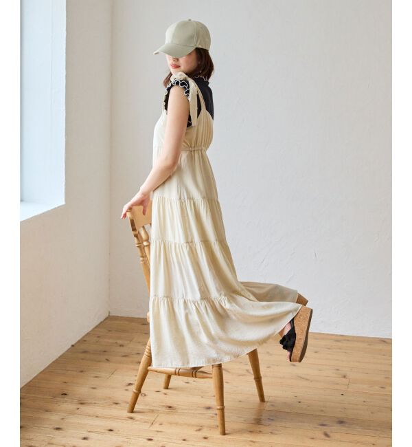 MAJESTICLEGON「2way肩リボンティアードワンピース」|ワンピース|