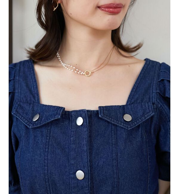 MAJESTICLEGON「パールコンビネックレス」|ネックレス|