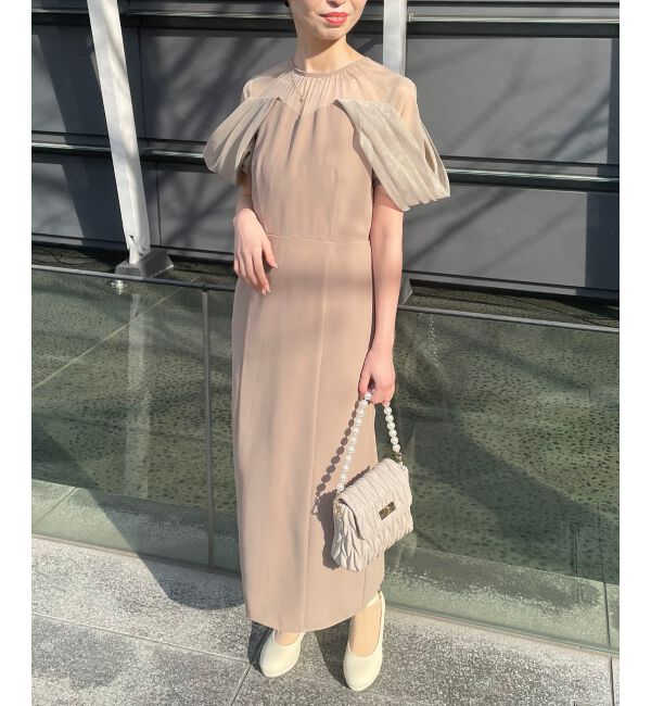 MAJESTICLEGON「ドレープチュール切替ドレス」|ドレス|