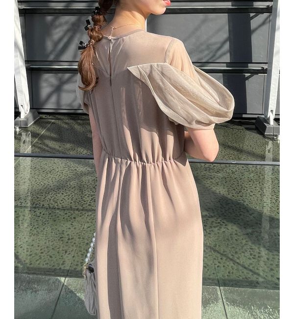 MAJESTICLEGON「ドレープチュール切替ドレス」|ドレス|