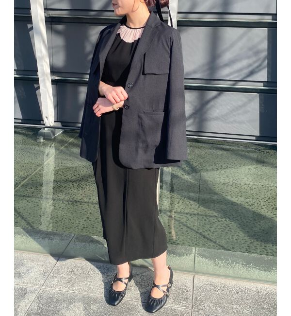 MAJESTICLEGON「ドレープチュール切替ドレス」|ドレス|