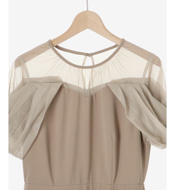 MAJESTICLEGON「ドレープチュール切替ドレス」|ドレス|