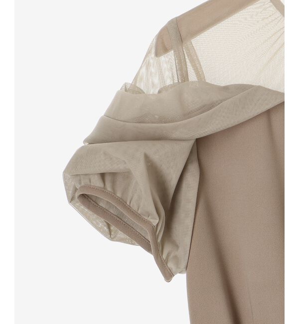 MAJESTICLEGON「ドレープチュール切替ドレス」|ドレス|