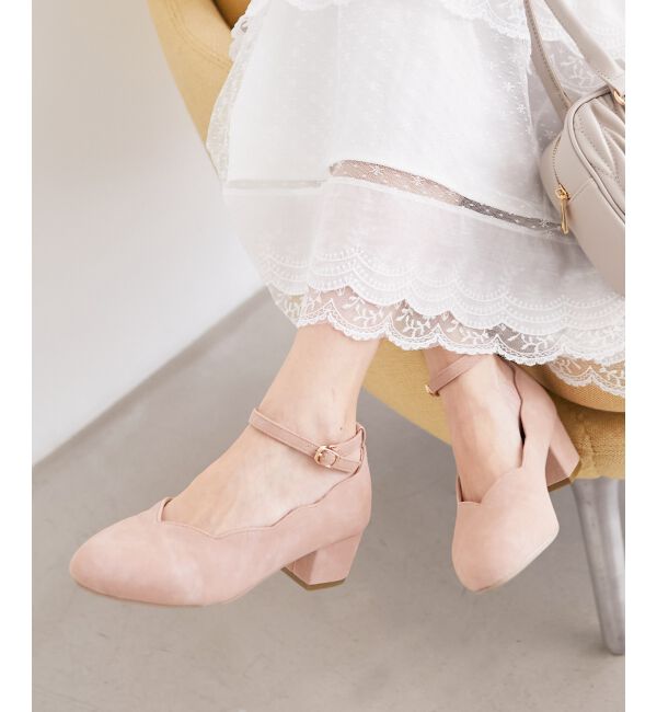 MAJESTICLEGON「ふかふかスカラップパンプス」|パンプス|