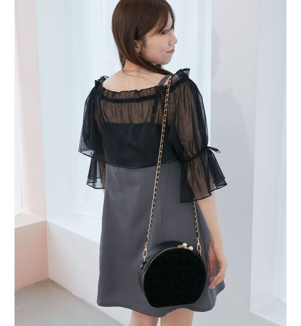  「チュールボレロセットミニキャミワンピ」|ワンピース|