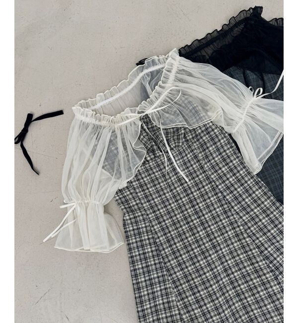  「チュールボレロセットミニキャミワンピ」|ワンピース|