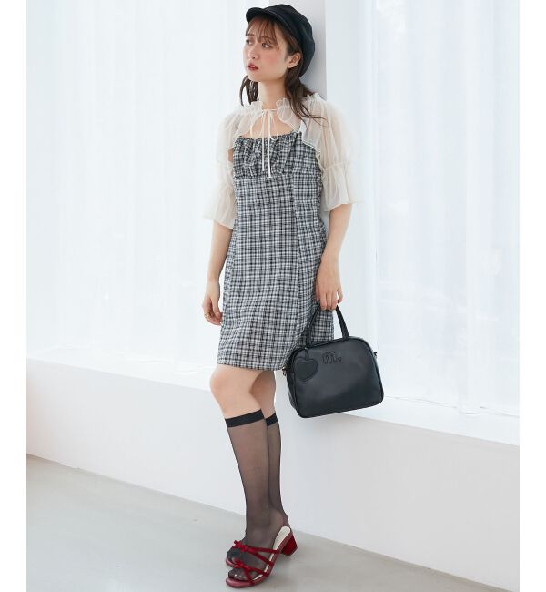  「チュールボレロセットミニキャミワンピ」|ワンピース|