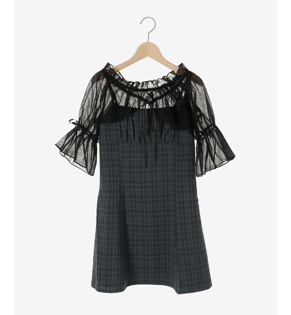  「チュールボレロセットミニキャミワンピ」|ワンピース|