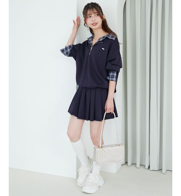  「レイヤード風スウェットセットアップ」|ワンピース|