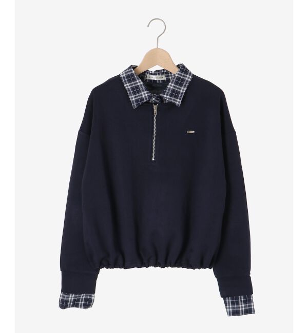  「レイヤード風スウェットセットアップ」|ワンピース|