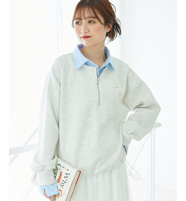  「レイヤード風スウェットセットアップ」|ワンピース|