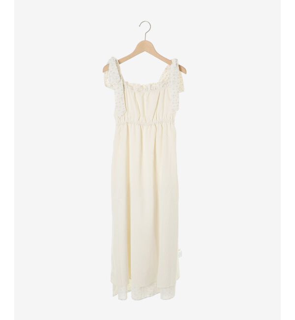  「肩リボンキャミワンピース」|ワンピース|