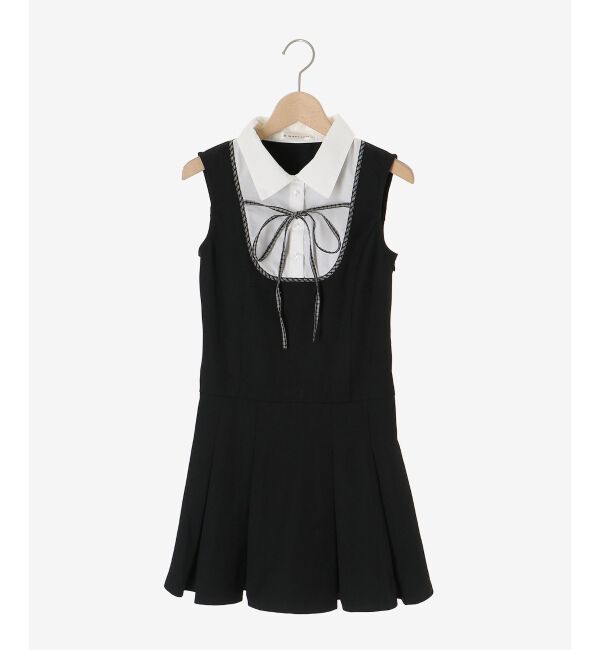  「ドッキングノースリーブミニワンピース」|ワンピース|