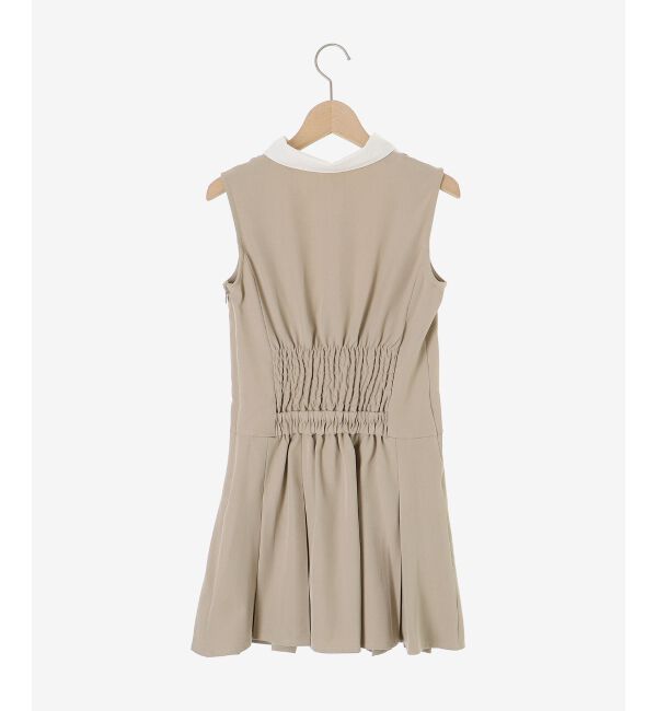  「ドッキングノースリーブミニワンピース」|ワンピース|