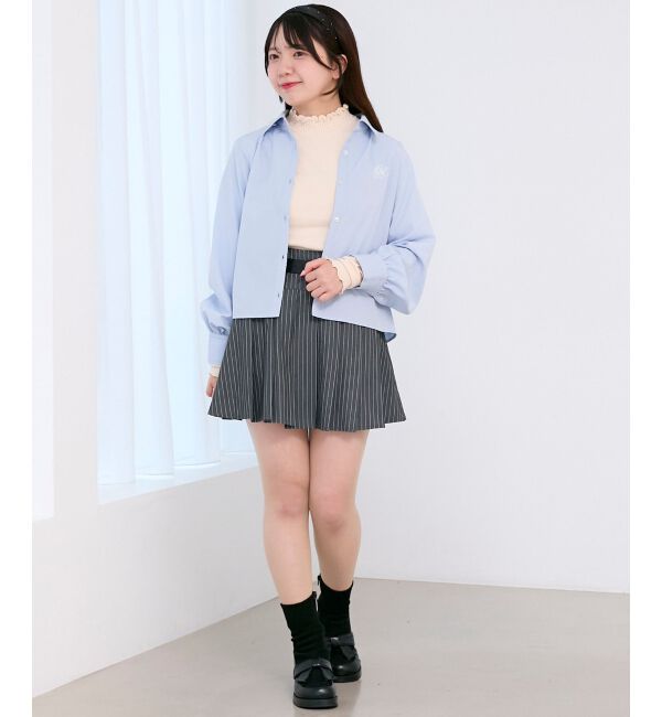  「ワンポイントロゴ刺繍シャツ」|シャツ・ブラウス|