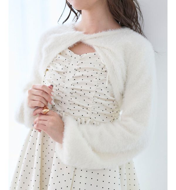  「ふわふわニット&times;ミニワンピセット」|ワンピース|